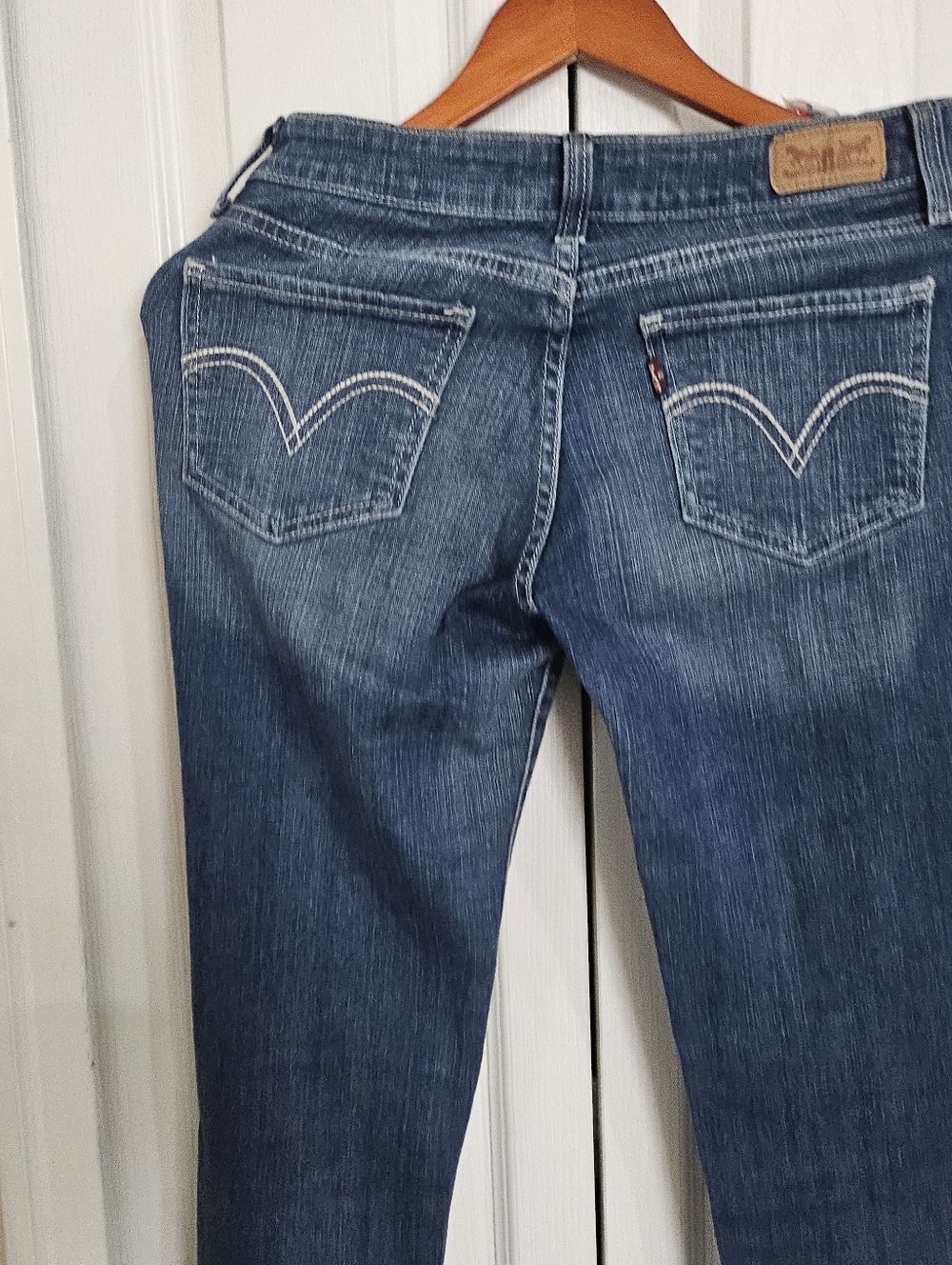 Levi’s 711 Skinny LeggingJeans Women Size 5 Blue Mid Rise Stretch Denim Slim Leg - Picture 5 of 14